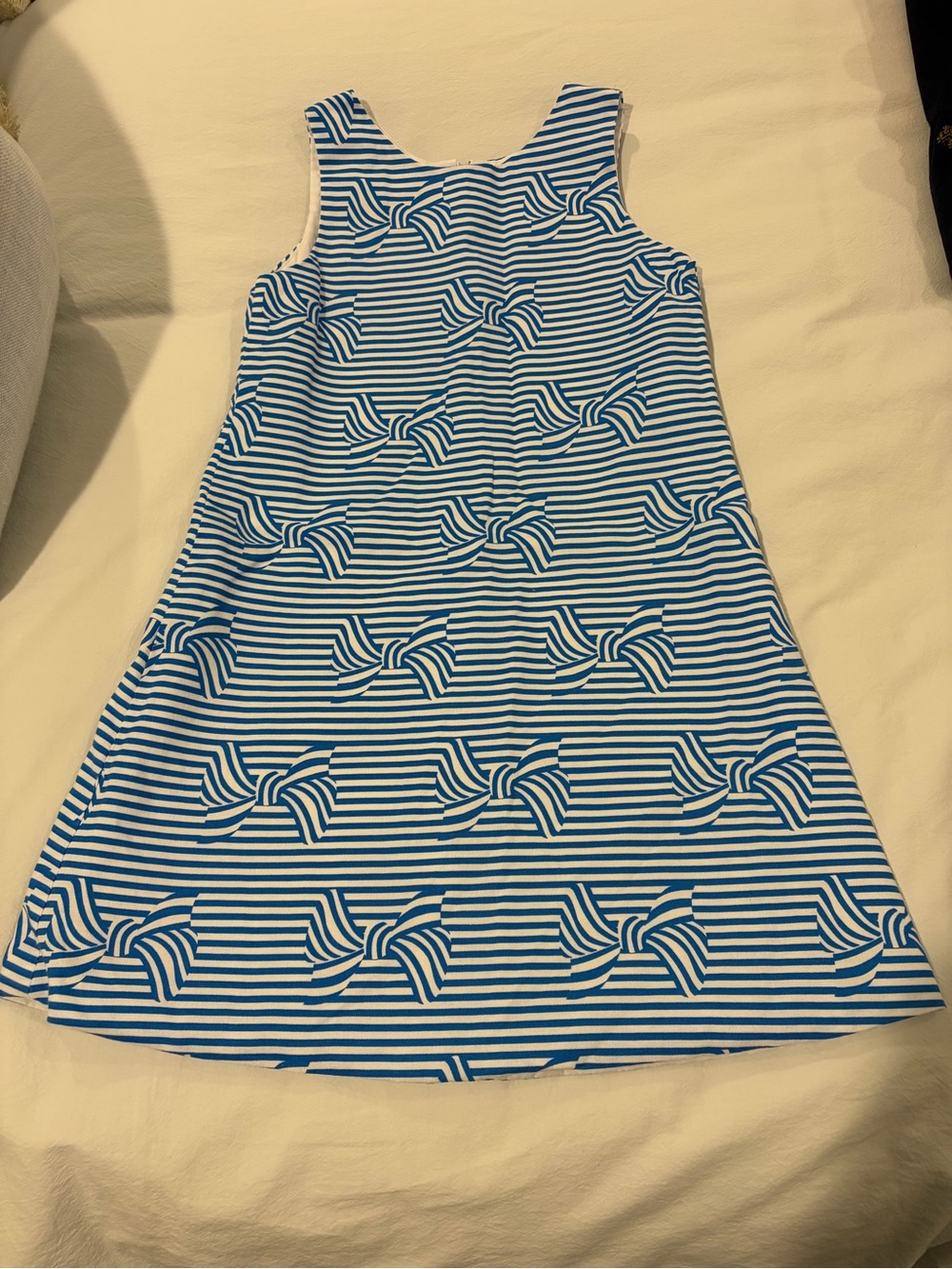 Susanne Lively Girls Blue Bow Dress Excellent 6 retail $98